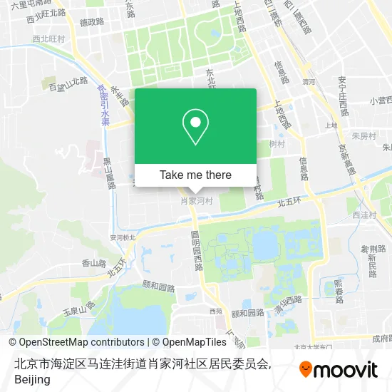北京市海淀区马连洼街道肖家河社区居民委员会 map