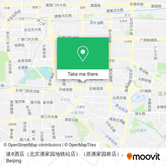 速8酒店（北京潘家园地铁站店）（原潘家园桥店） map
