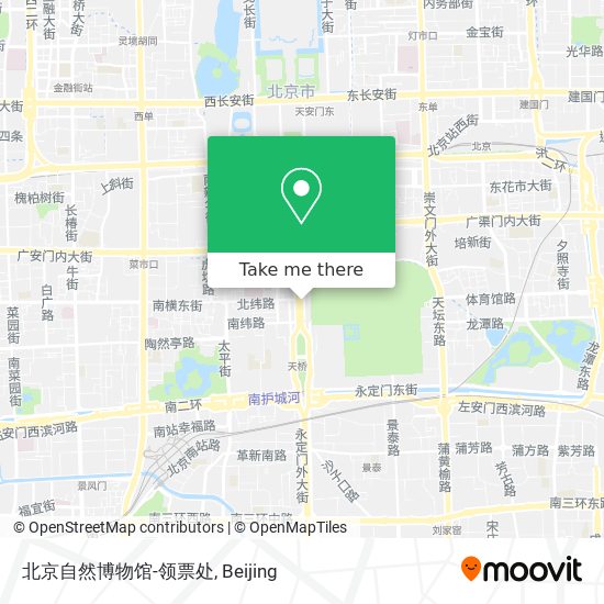 北京自然博物馆-领票处 map