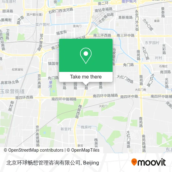 北京环球畅想管理咨询有限公司 map
