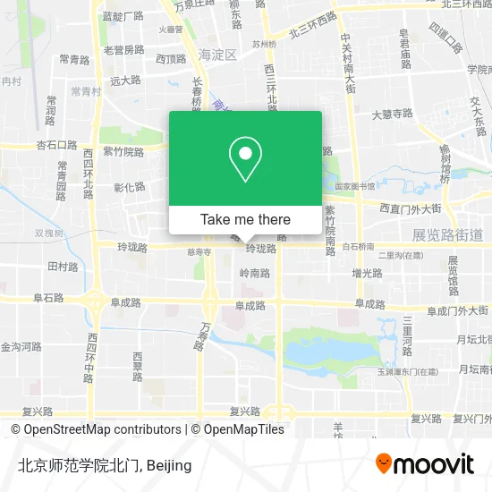北京师范学院北门 map