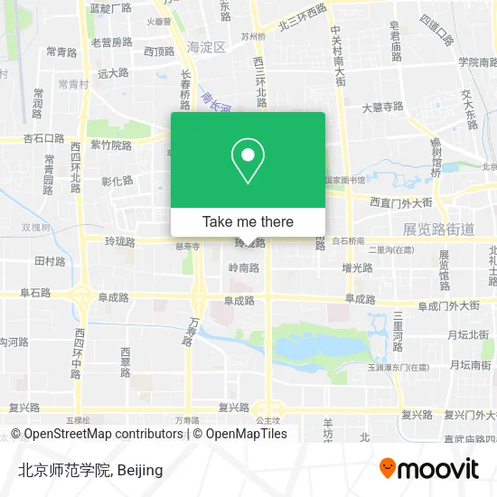 北京师范学院 map