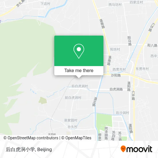 后白虎涧小学 map