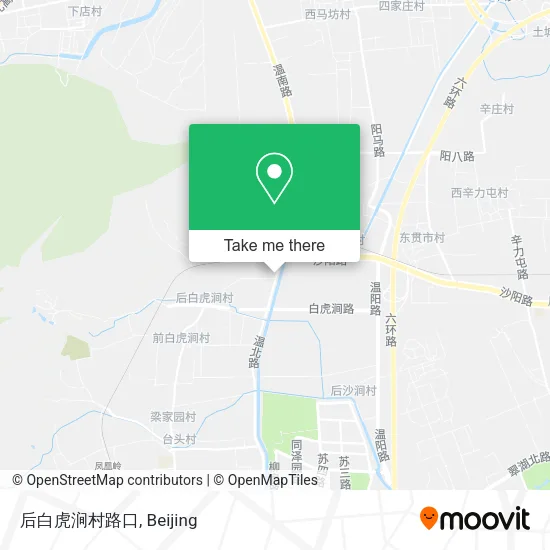 后白虎涧村路口 map