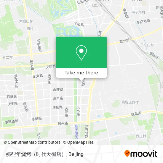 那些年烧烤（时代天街店） map