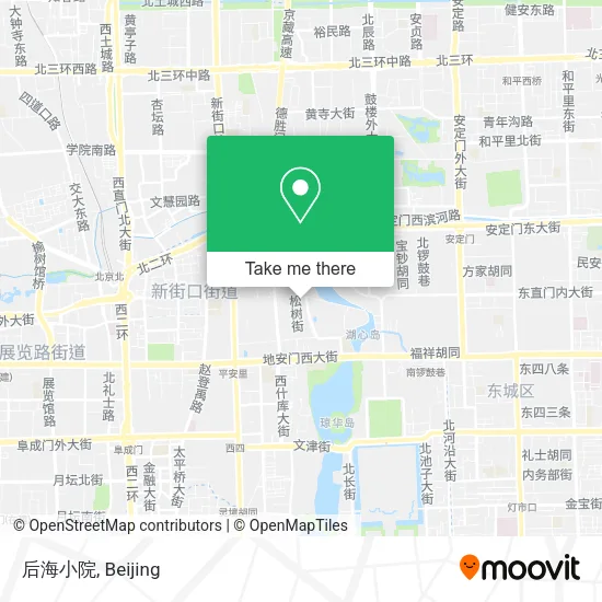 后海小院 map