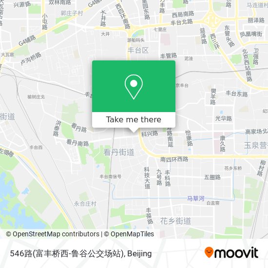 546路(富丰桥西-鲁谷公交场站) map