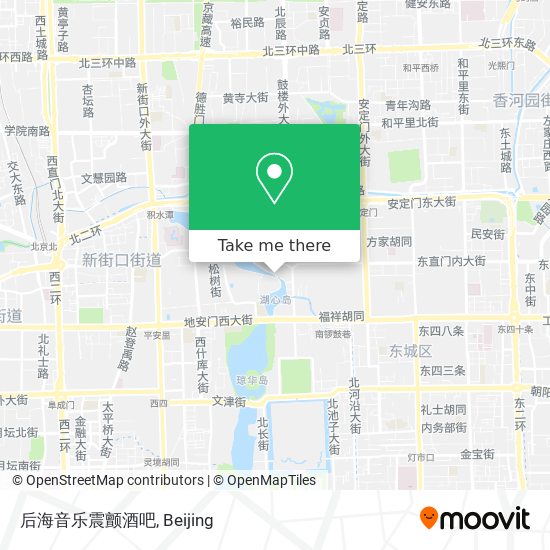 后海音乐震颤酒吧 map