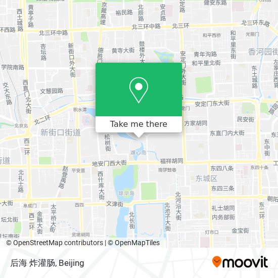 后海 炸灌肠 map
