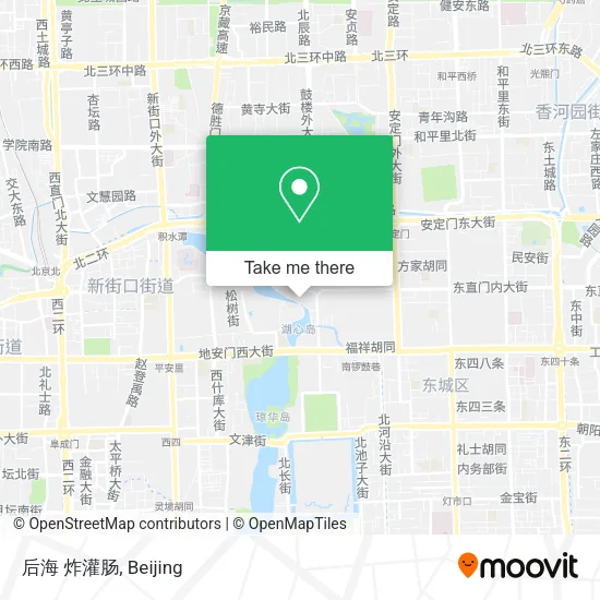 后海 炸灌肠 map