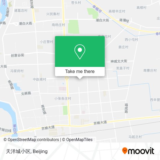 天洋城小区 map