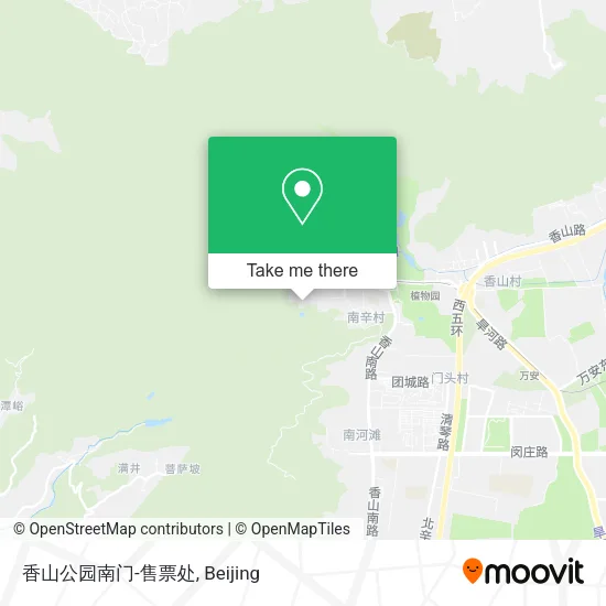 香山公园南门-售票处 map