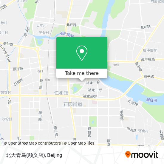 北大青鸟(顺义店) map