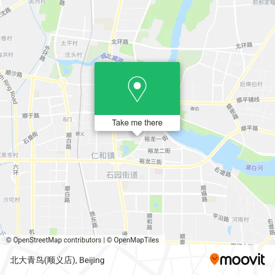 北大青鸟(顺义店) map