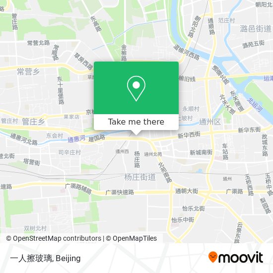 一人擦玻璃 map