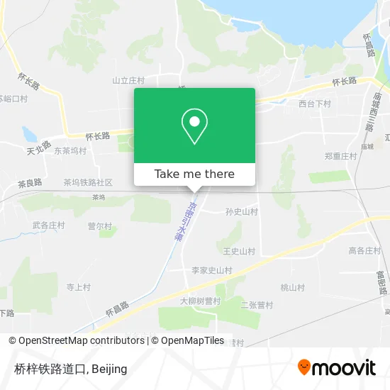 桥梓铁路道口 map