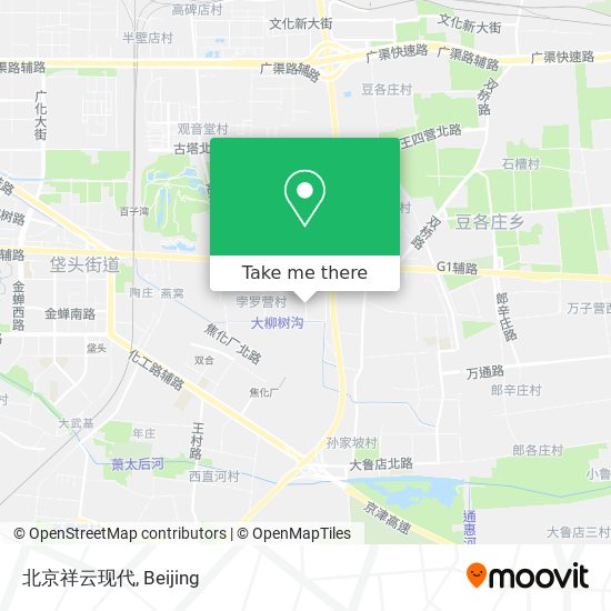北京祥云现代 map