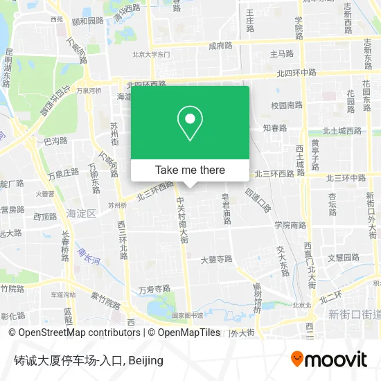 铸诚大厦停车场-入口 map