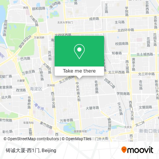 铸诚大厦-西1门 map
