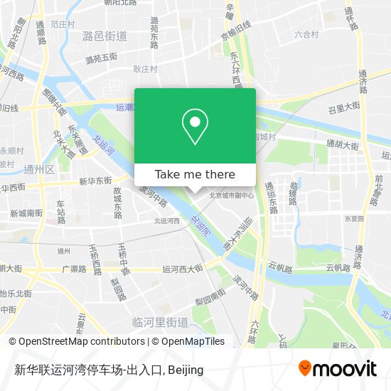 新华联运河湾停车场-出入口 map