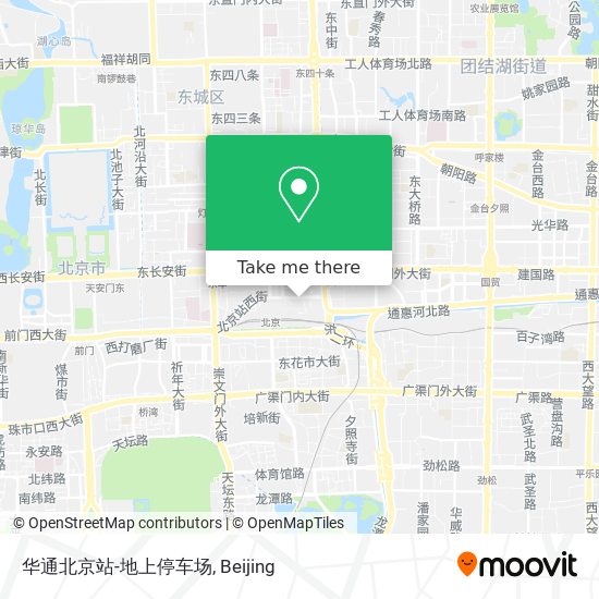 华通北京站-地上停车场 map