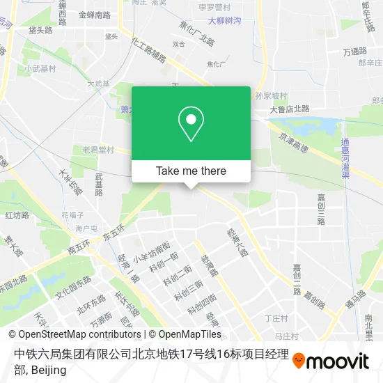 中铁六局集团有限公司北京地铁17号线16标项目经理部 map