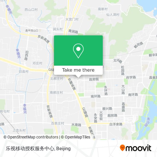 乐视移动授权服务中心 map