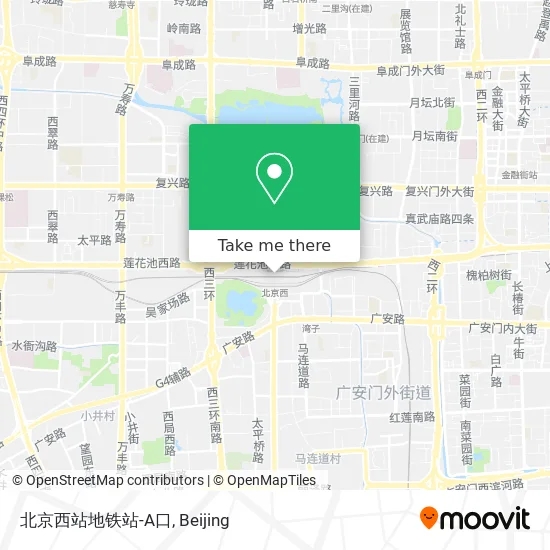 北京西站地铁站-A口 map