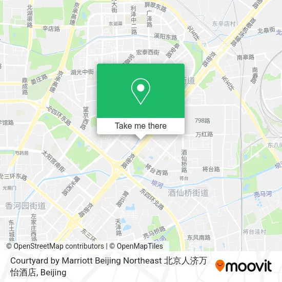 Courtyard by Marriott Beijing Northeast 北京人济万怡酒店 map