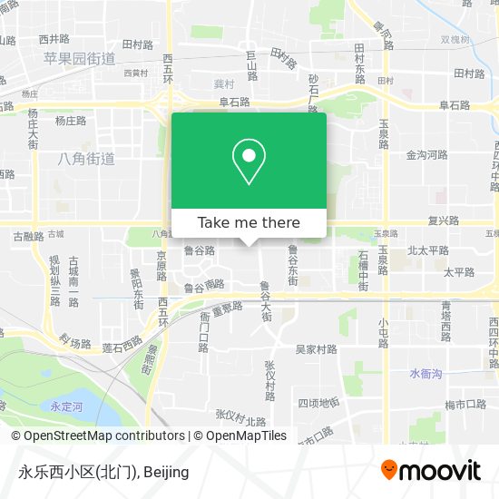 永乐西小区(北门) map