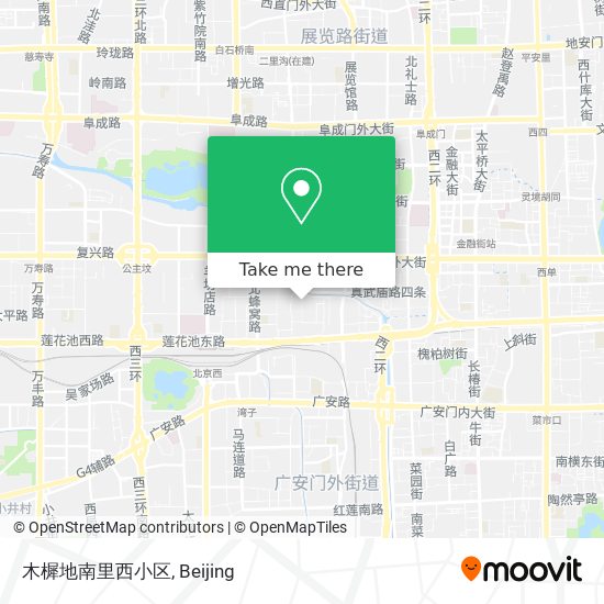 木樨地南里西小区 map
