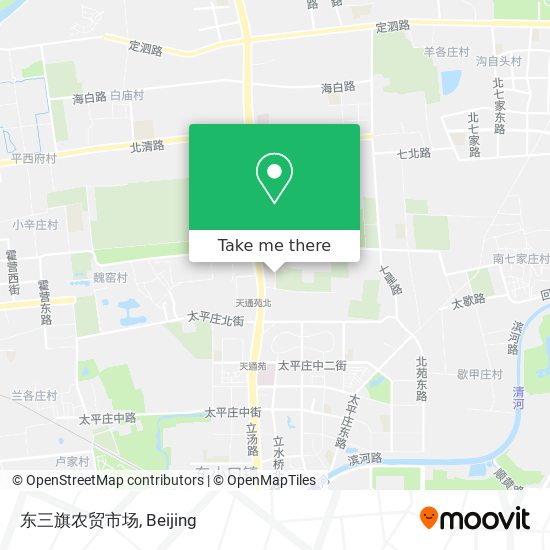 东三旗农贸市场 map