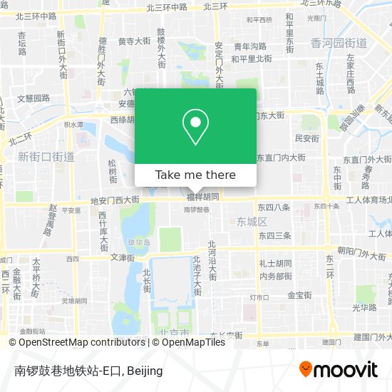 南锣鼓巷地铁站-E口 map