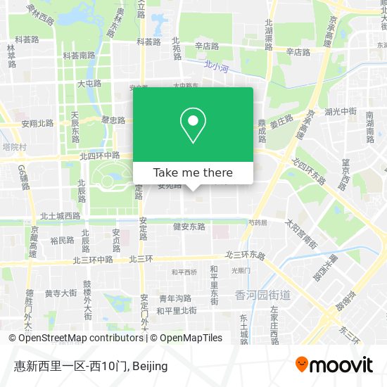 惠新西里一区-西10门 map