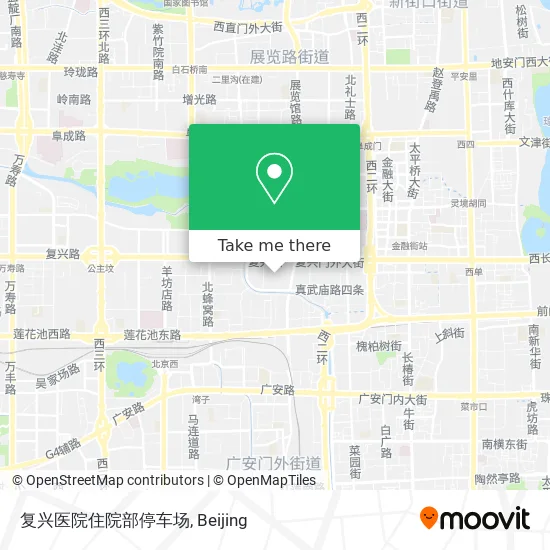 复兴医院住院部停车场 map