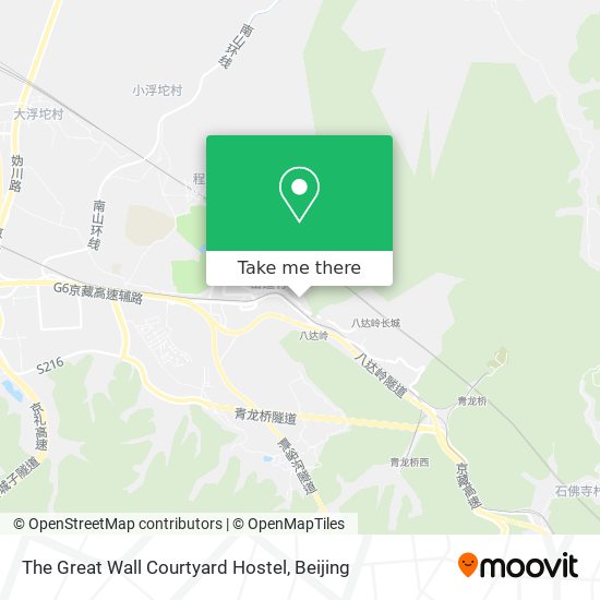 The Great Wall Courtyard Hostel map