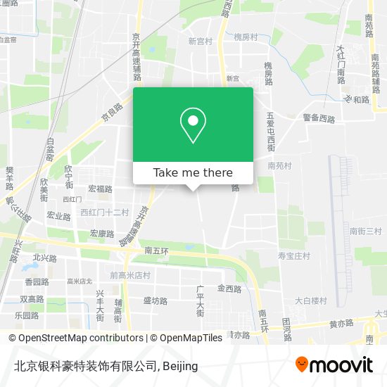 北京银科豪特装饰有限公司 map