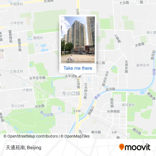天通苑南 map