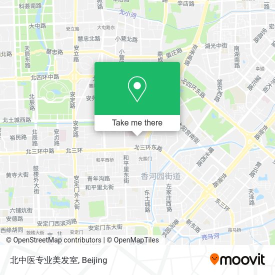 北中医专业美发室 map