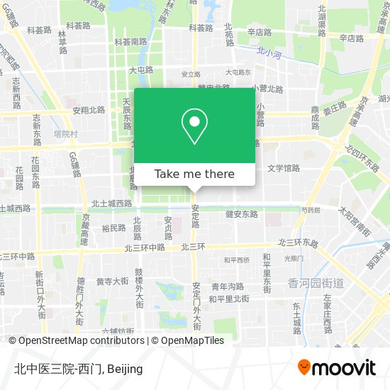 北中医三院-西门 map