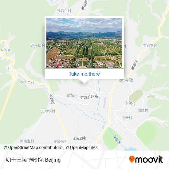 明十三陵博物馆 map