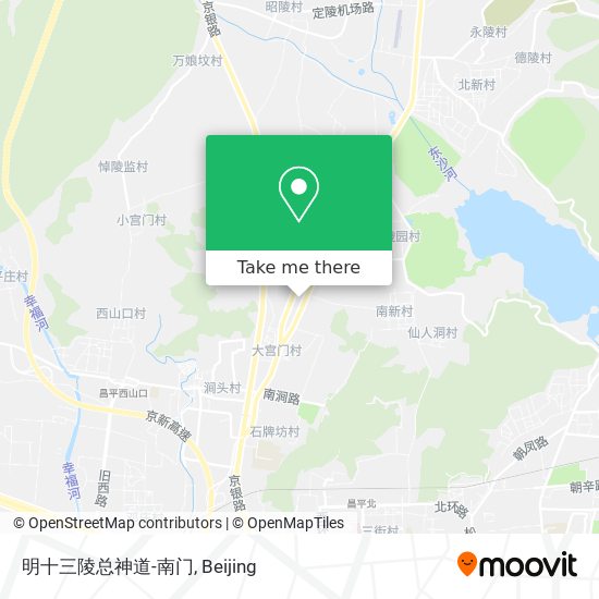 明十三陵总神道-南门 map