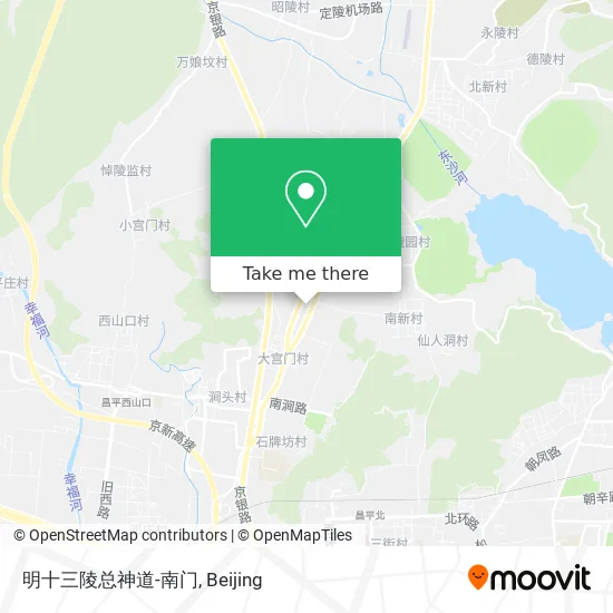 明十三陵总神道-南门 map