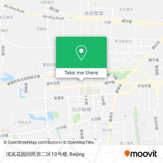 清岚花园回民营二区10号楼 map