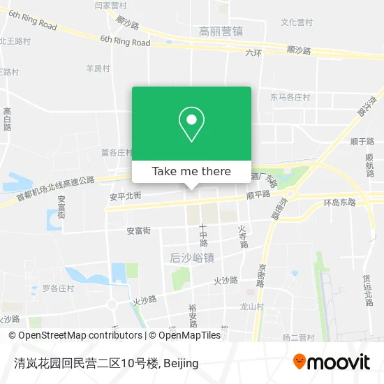 清岚花园回民营二区10号楼 map