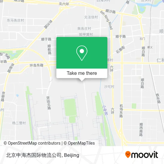 北京申海杰国际物流公司 map