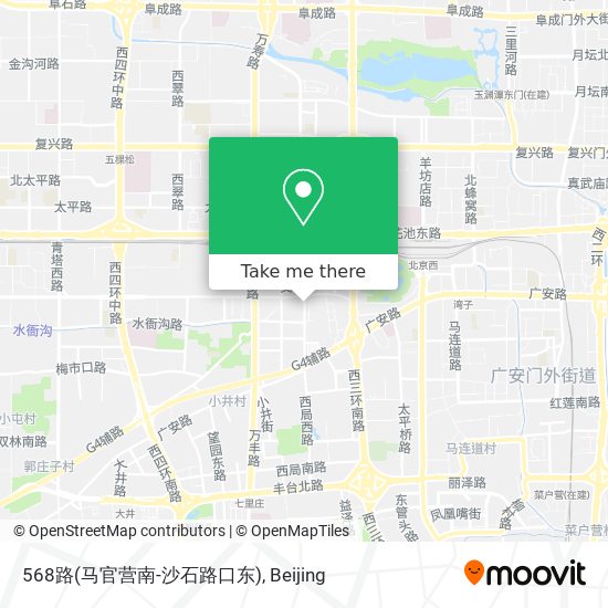 568路(马官营南-沙石路口东) map