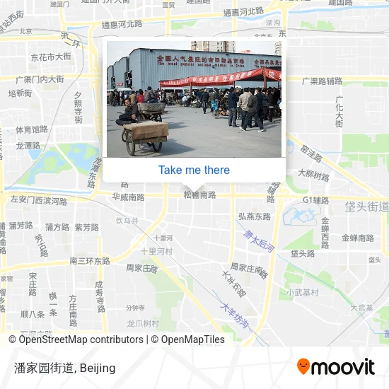 潘家园街道 map