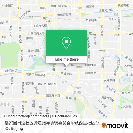 潘家园街道社区党建指导协调委员会华威西里社区分会 map