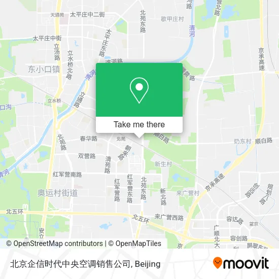 北京企信时代中央空调销售公司 map